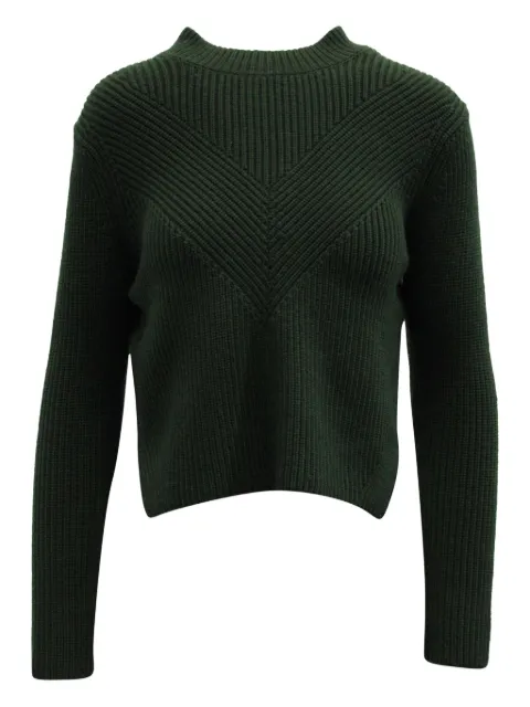 SANDRO ribbed zip-up pullover sweater