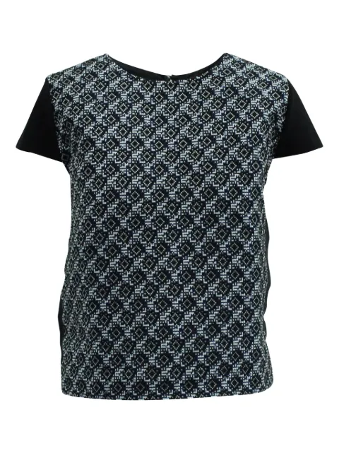 Maje patterned short-sleeve blouse