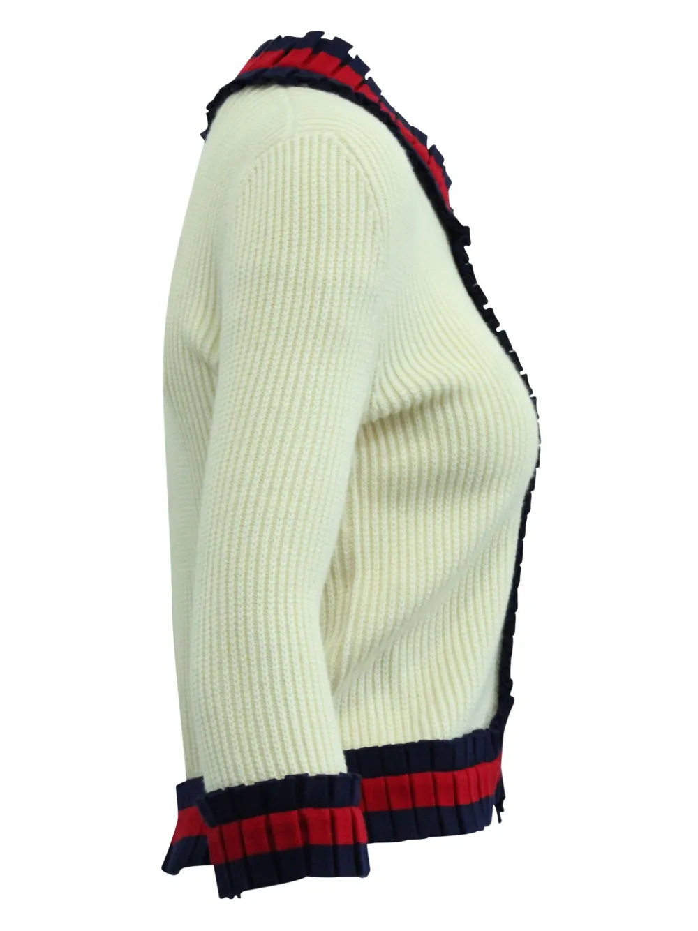 Web-Trim Ribbed Jacket