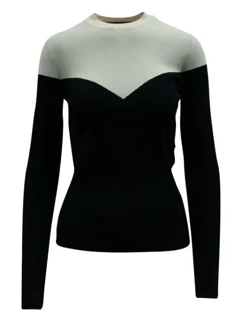 Paule Ka bi-colour ribbed top