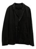 Neil Barrett button-front leather jacket - Black