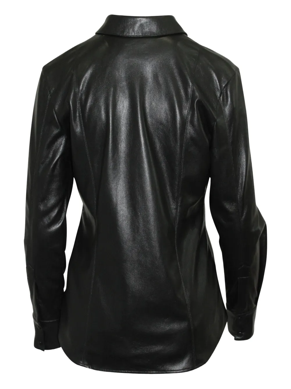MSGM faux-leather buttoned shirt | Image 2