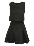 Maje waffle-knit mini dress - Black
