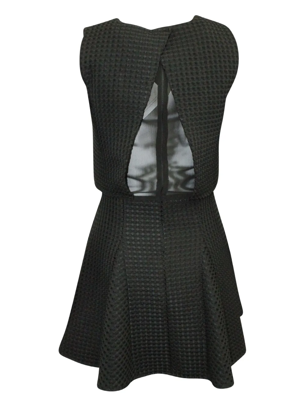 Maje Mini-jurk met wafelpatroon - Zwart