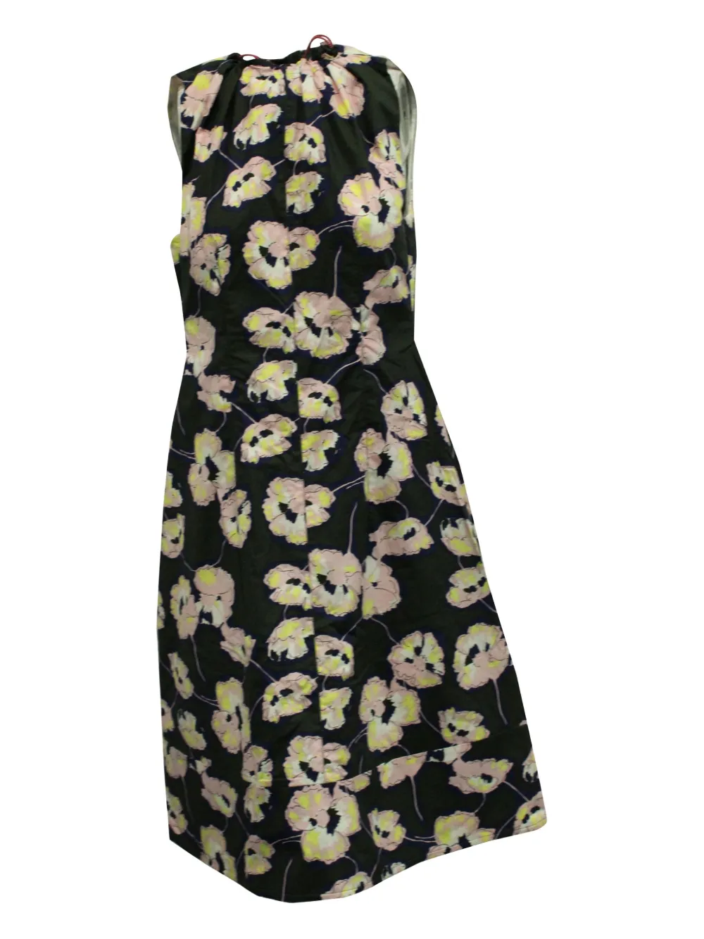 Marni Pre-Owned floral-print midi dress | Black | Image 1