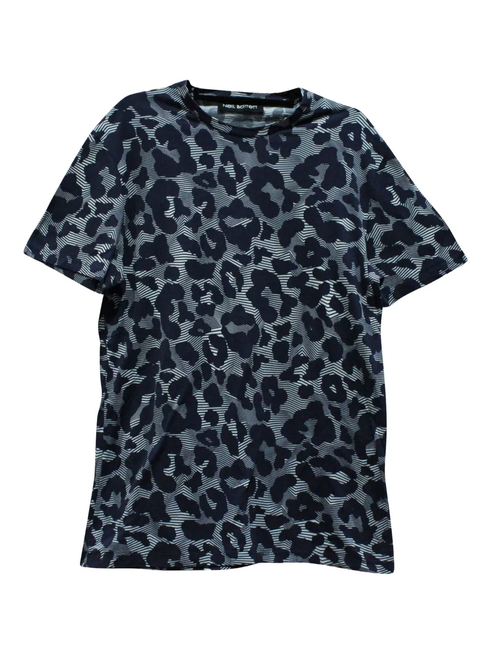 Neil Barrett leopard-print short-sleeve T-shirt | Grey | Image 1