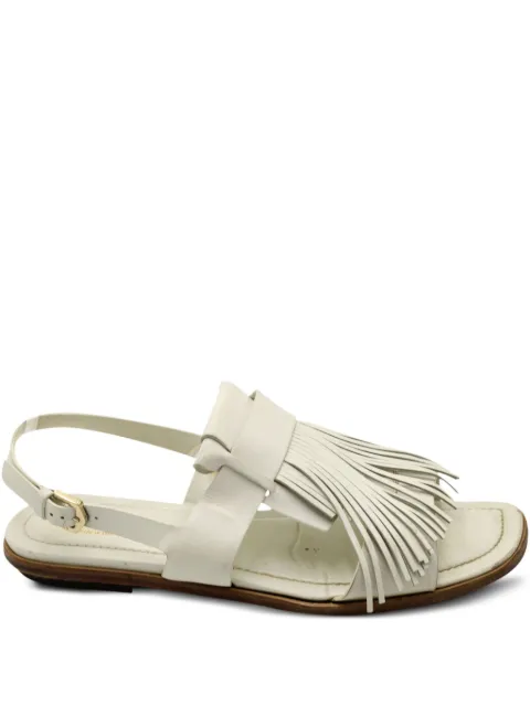 Tod's Vintage fringed slingback sandals