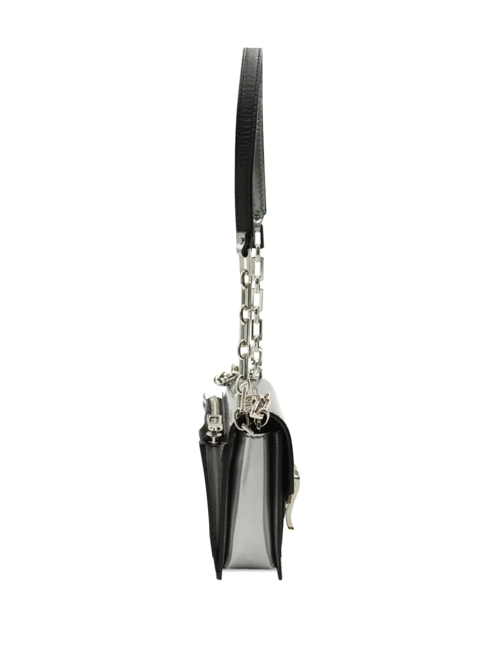 Pre-owned Proenza Schouler Mini Ps1 Shoulder Bag In Silver