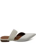 Malone Souliers Maisie pointed-toe braided-detail mules - White
