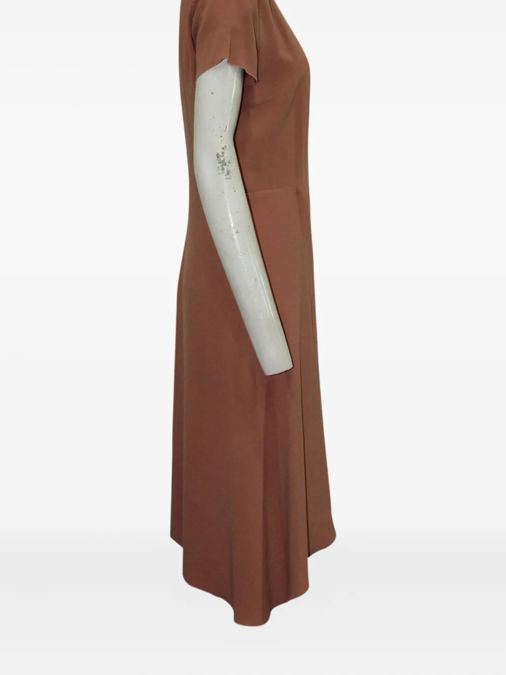 JOSEPH V-neck asymmetric dress - Roze