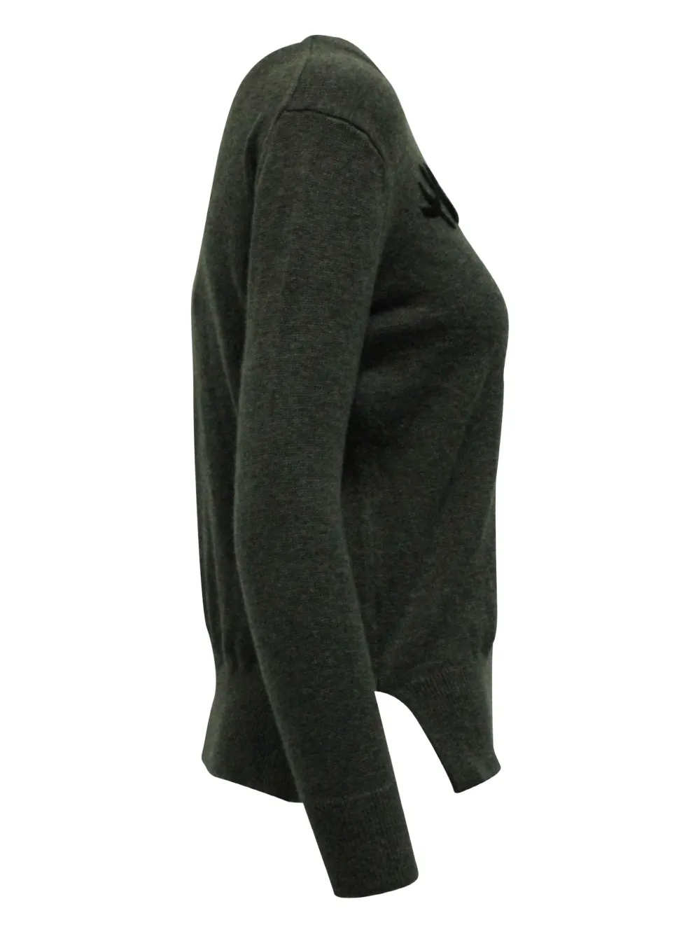 Pre-owned Kate Spade X Boome Embroidered Face Sweater In Gray