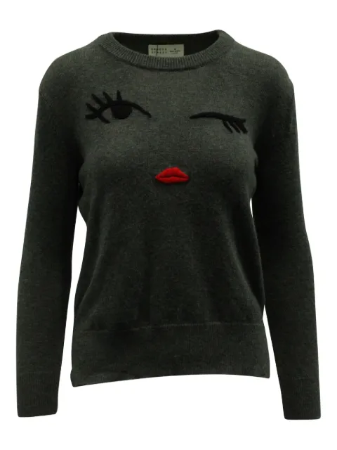 Kate Spade x Boome embroidered face sweater