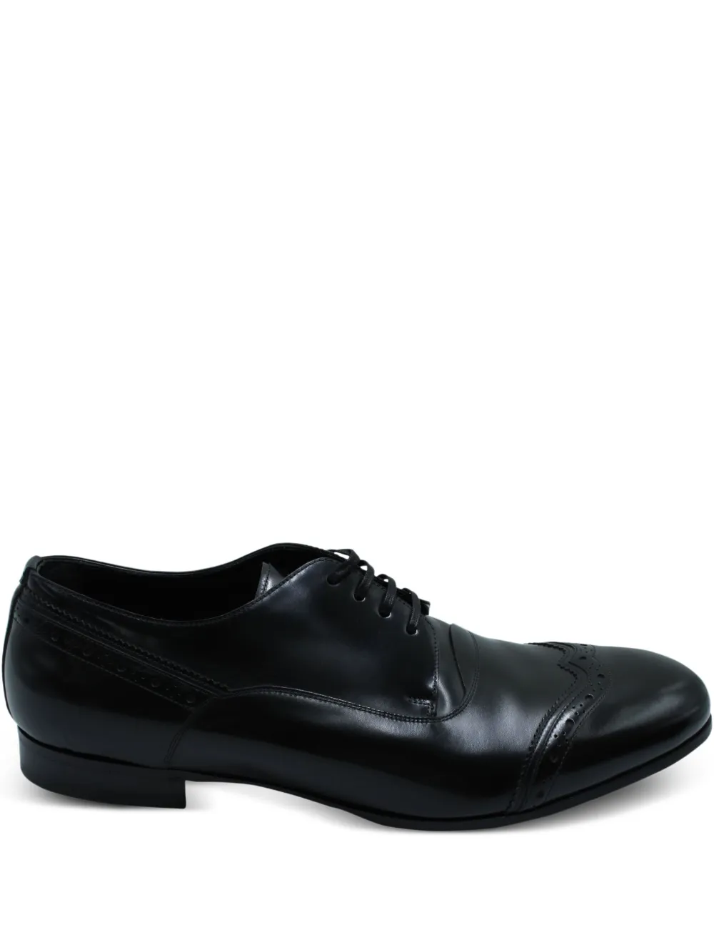 Dolce & Gabbana Pre-Owned perforated-toe lace-up derby shoes | Black | Image 1
