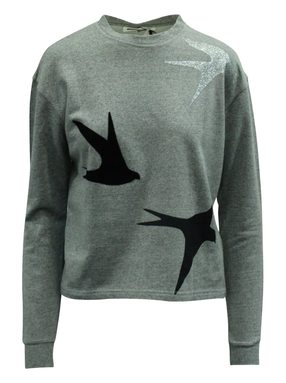 Alexander McQueen Pre-Owned swallow-print sweatshirt | Grey | Image 1