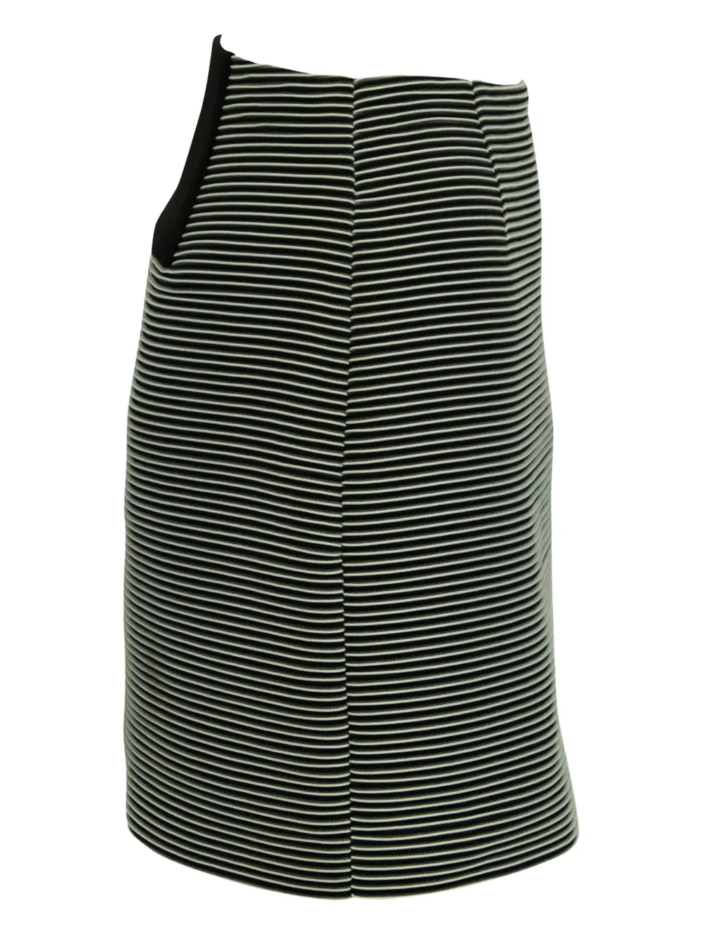 Mugler Vintage striped pencil skirt - Zwart