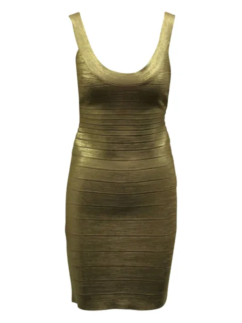 Hervé Léger Pre-Owned bandage scoop-neck dress