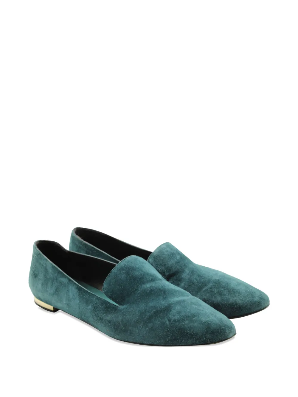 Burberry Pre-Owned suede loafers - Groen