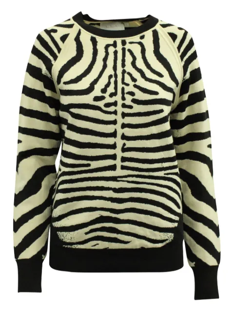A.L.C. Rizzou zebra-print raglan-sleeve sweatshirt