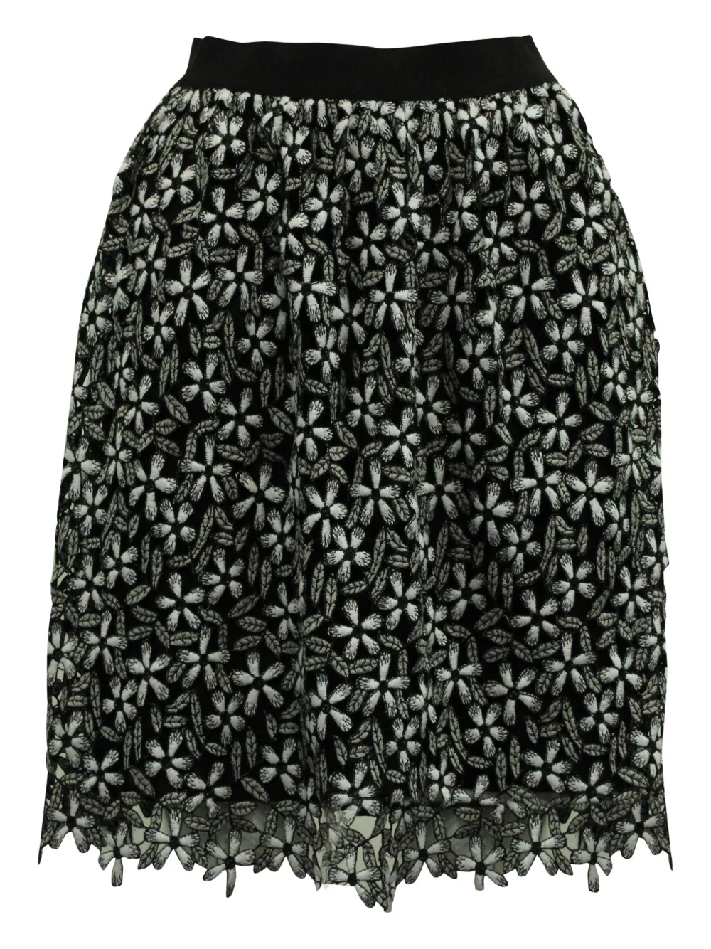 Self-Portrait guipure-lace mini skirt | Black | Image 1