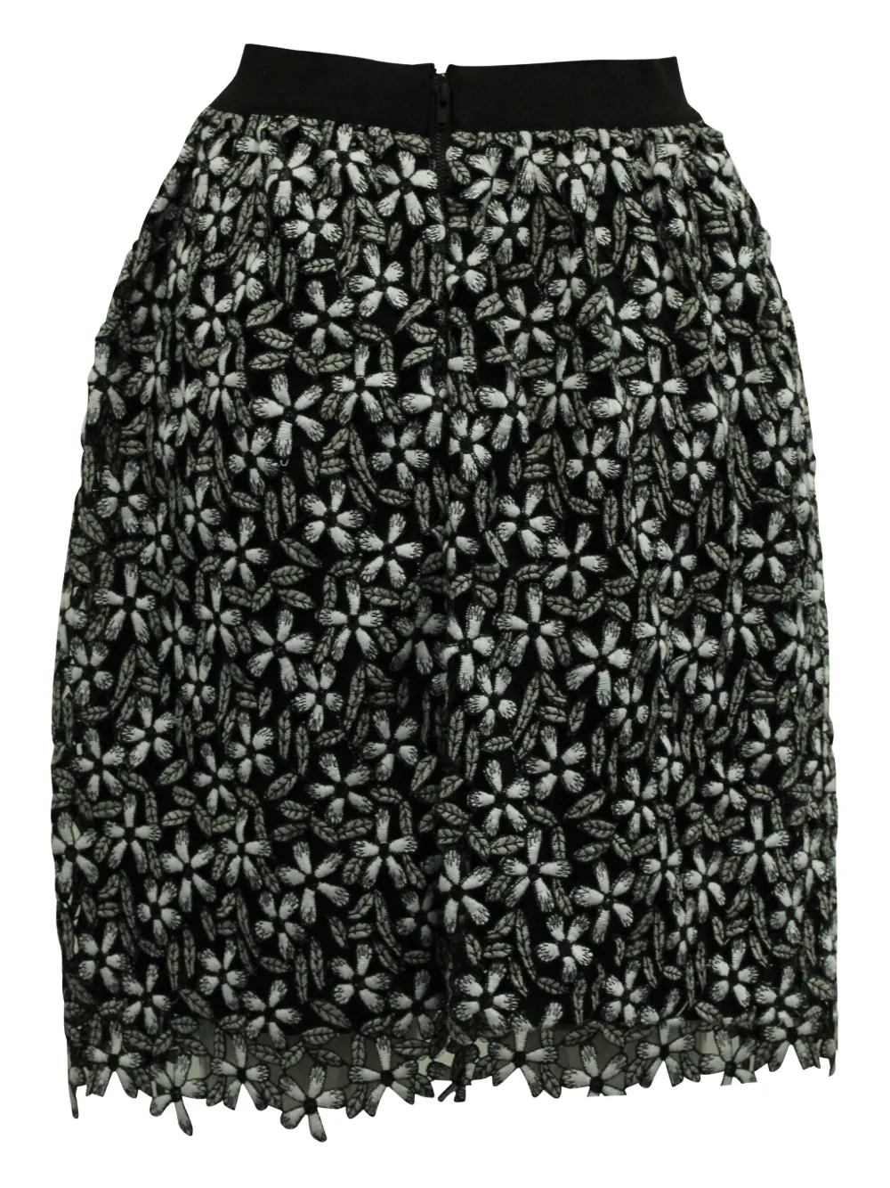 Self-Portrait guipure-lace mini skirt - Zwart