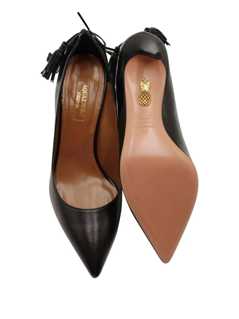 Pre-owned Aquazzura 85mm Forever Marilyn Pumps In Black