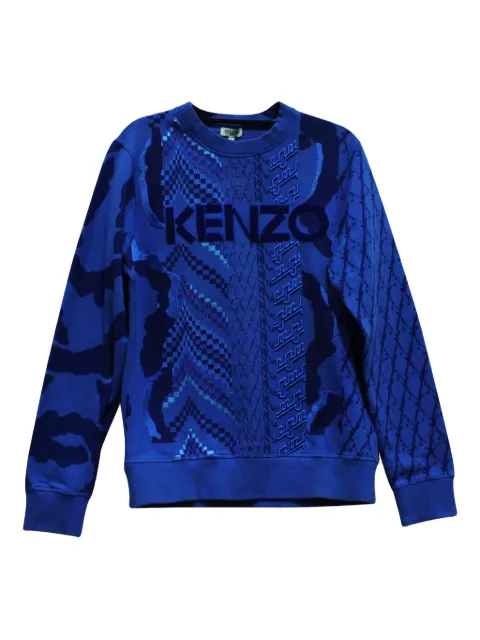 Kenzo Pre-Owned سويت شيرت قطن جاكار
