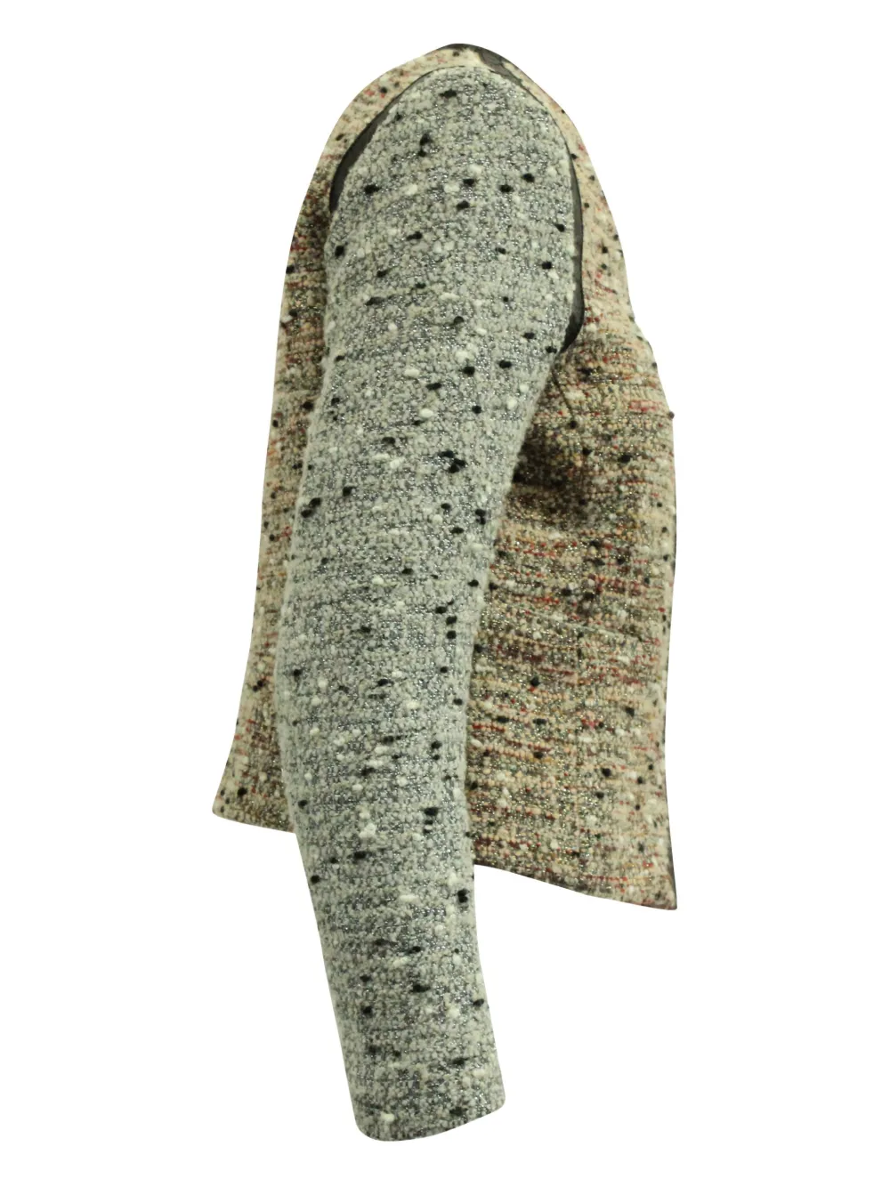 Pre-owned Sandro Tweed Jacket In Neutral