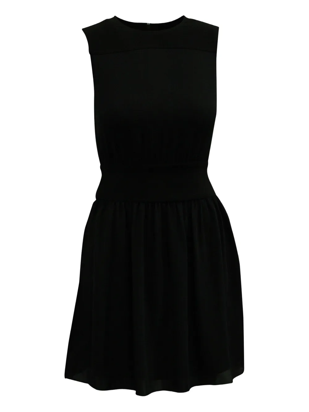 Theory crew-neck shirred dress | Black | Image 1