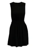 Theory crew-neck shirred dress - Black