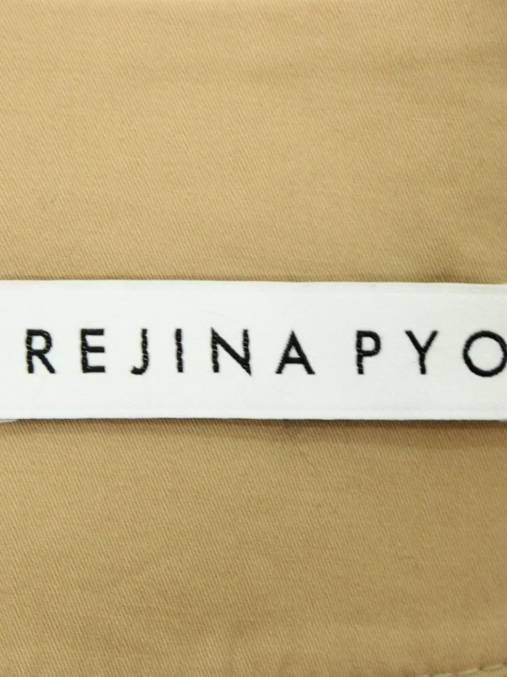 Pre-owned Rejina Pyo Renee Asymmetric Top In Neutral
