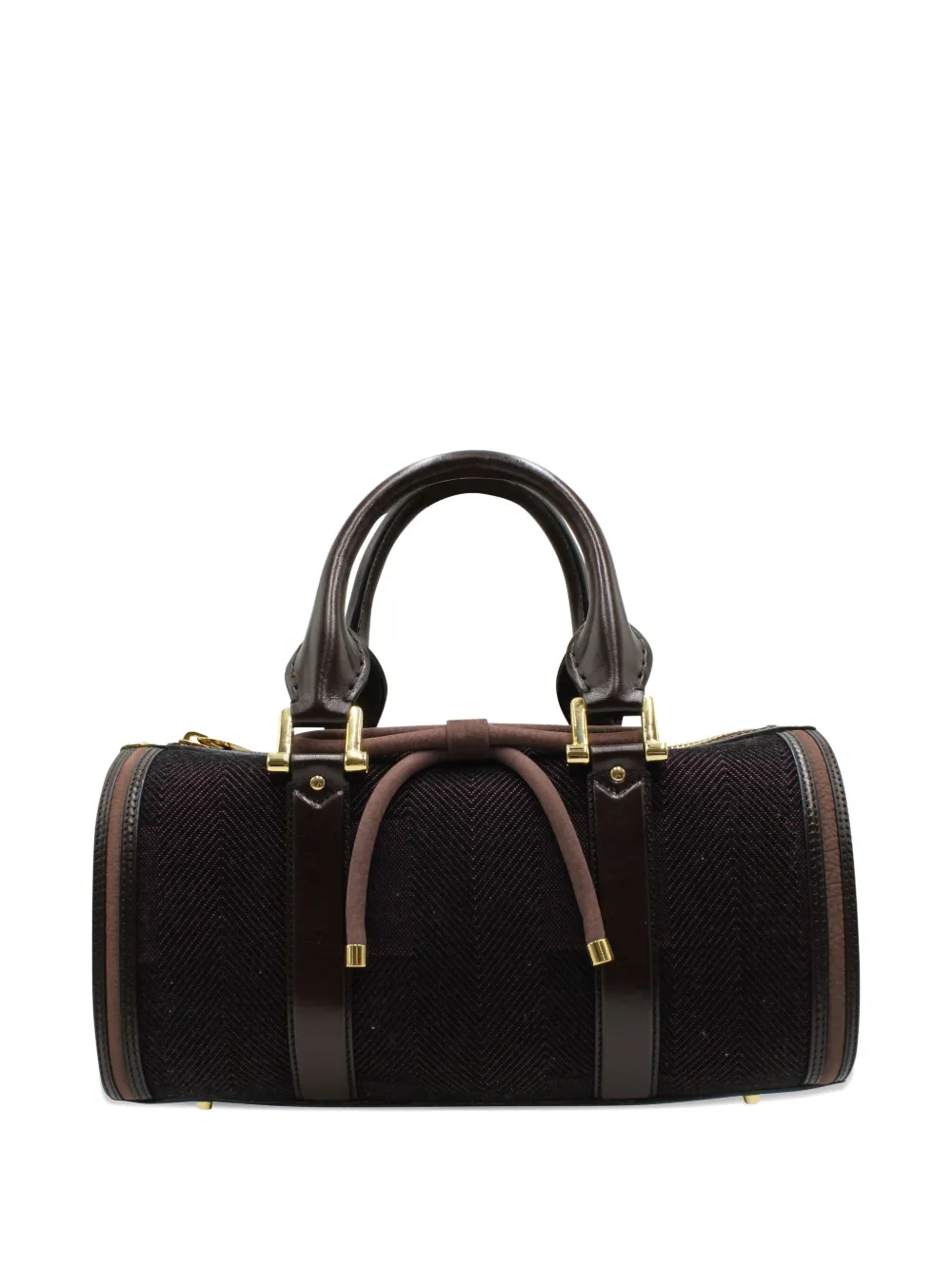 Pre-owned Burberry Bow Handbag In Purple