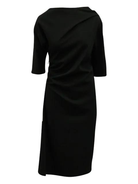 Dries Van Noten Pre-Owned ruched-detail midi dress