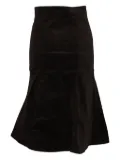 Zadig&Voltaire velvet fluted skirt - Brown