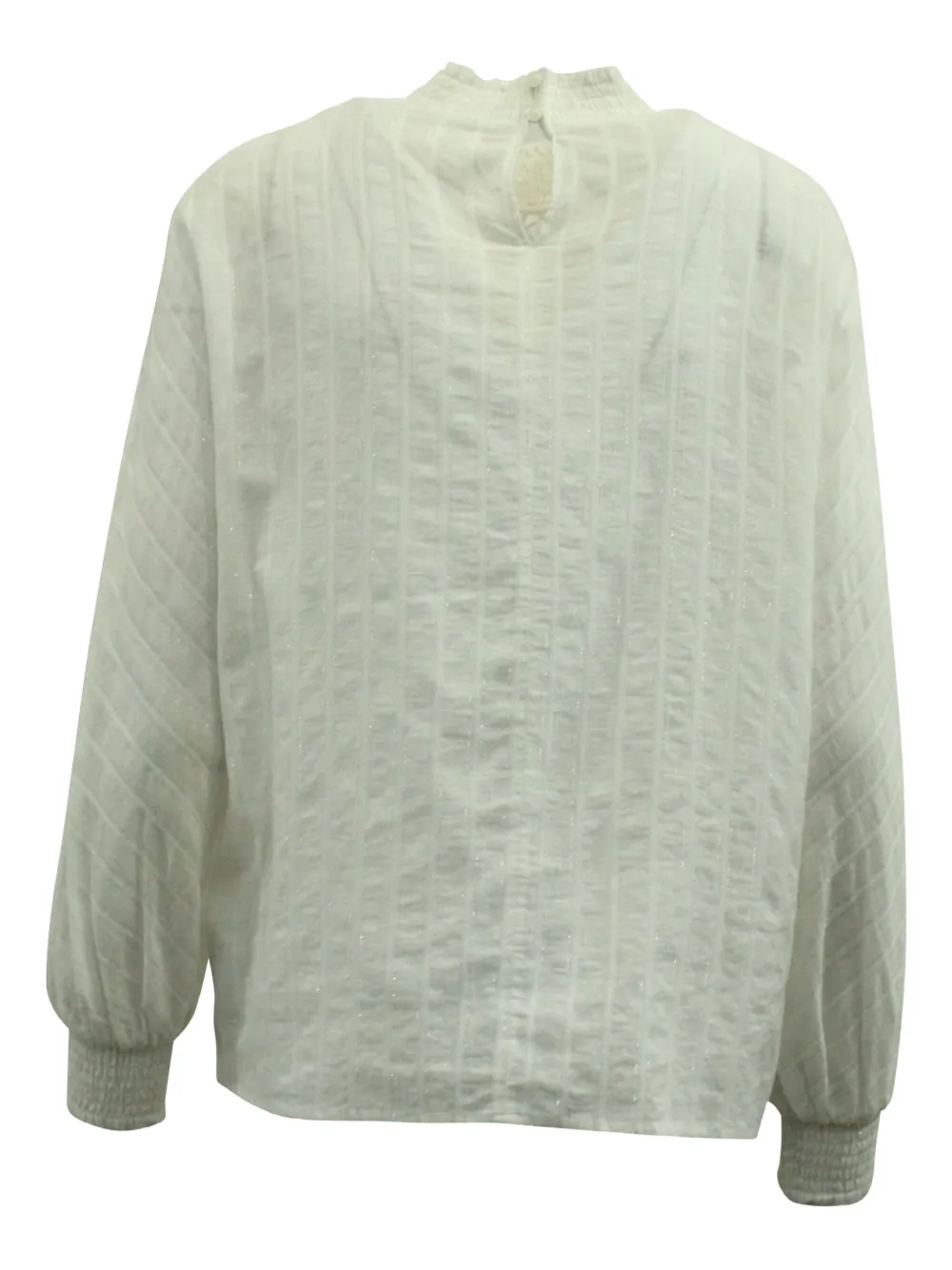 Maje lace smocked-sleeve blouse | Image 2