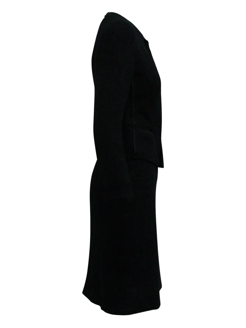 Prada Pre-Owned bouclé-texture skirt suit - Zwart