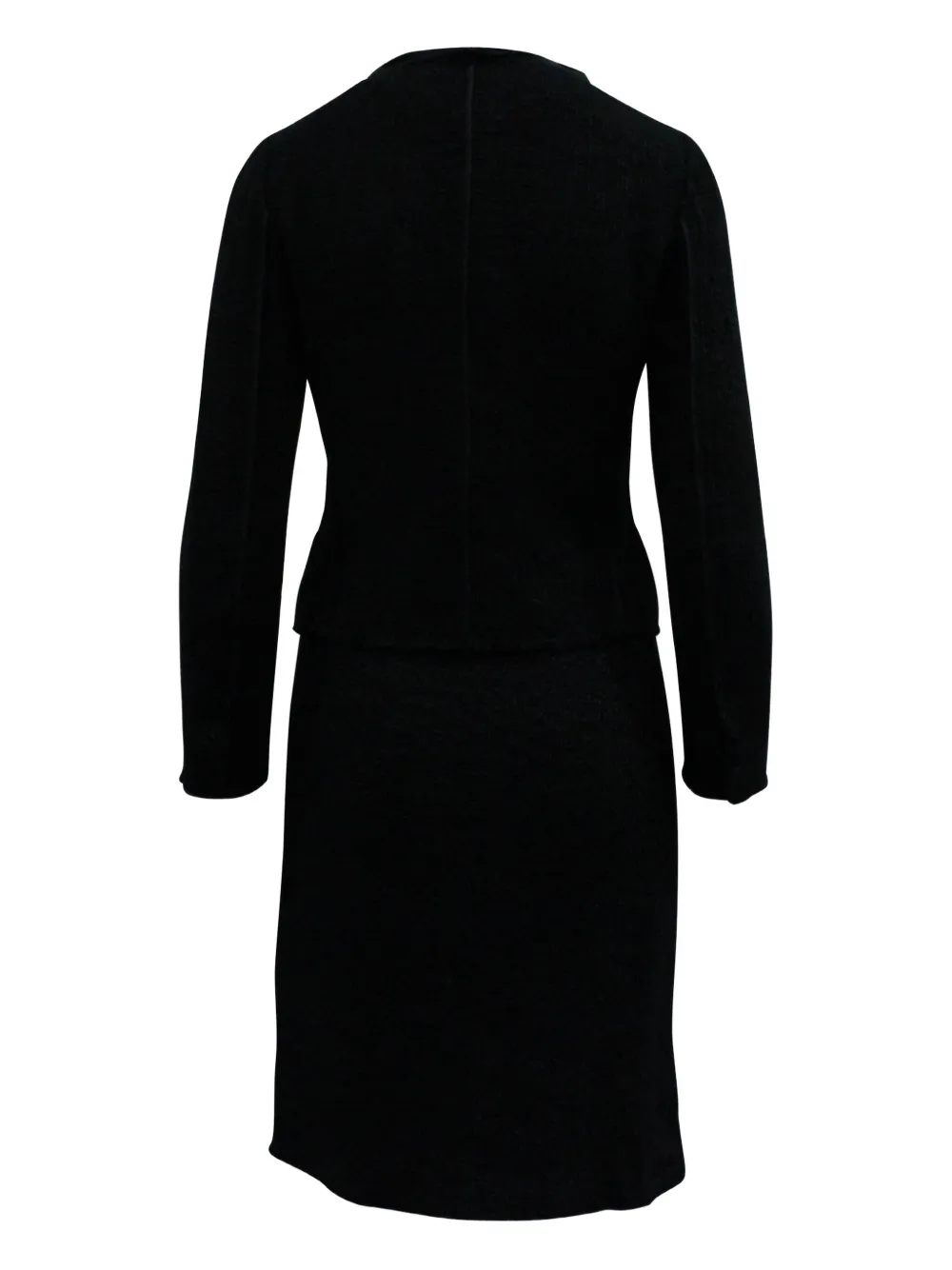 Prada Pre-Owned bouclé-texture skirt suit - Nero