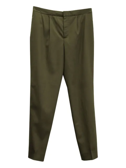 Chloé Vintage tapered-leg wool trousers