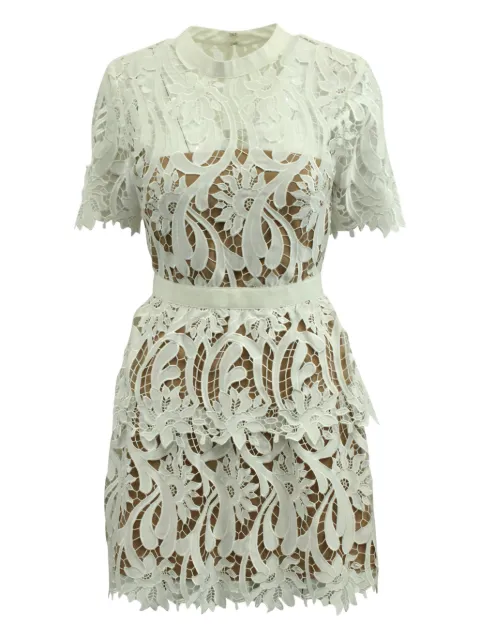 Self-Portrait A-line lace mini dress