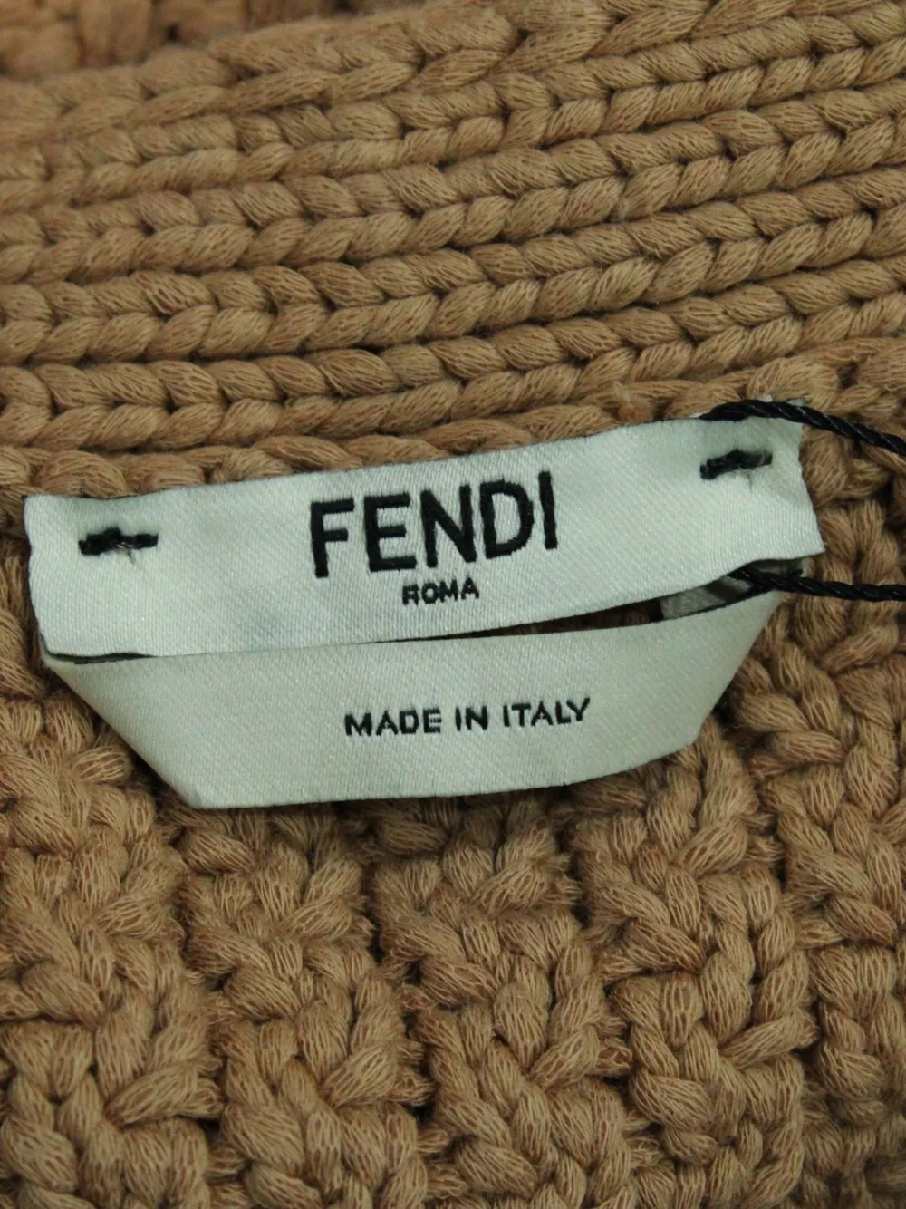 Pre-owned Fendi Stripe-detail Cardigan In Brown