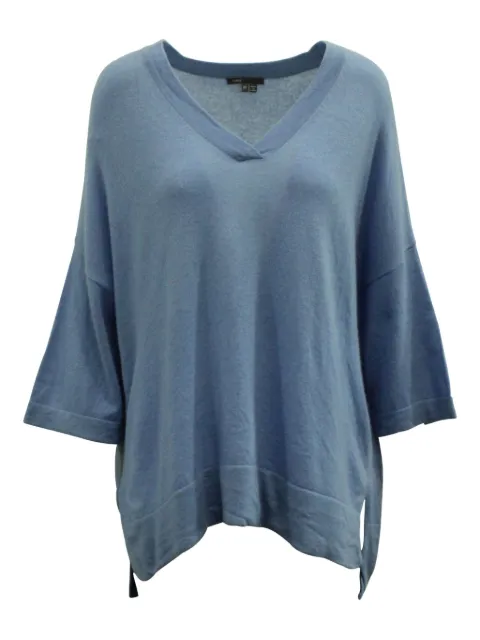 Vince V-neck three-quarter sleeve top