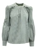 Ba&Sh striped ruffled blouse - Grey
