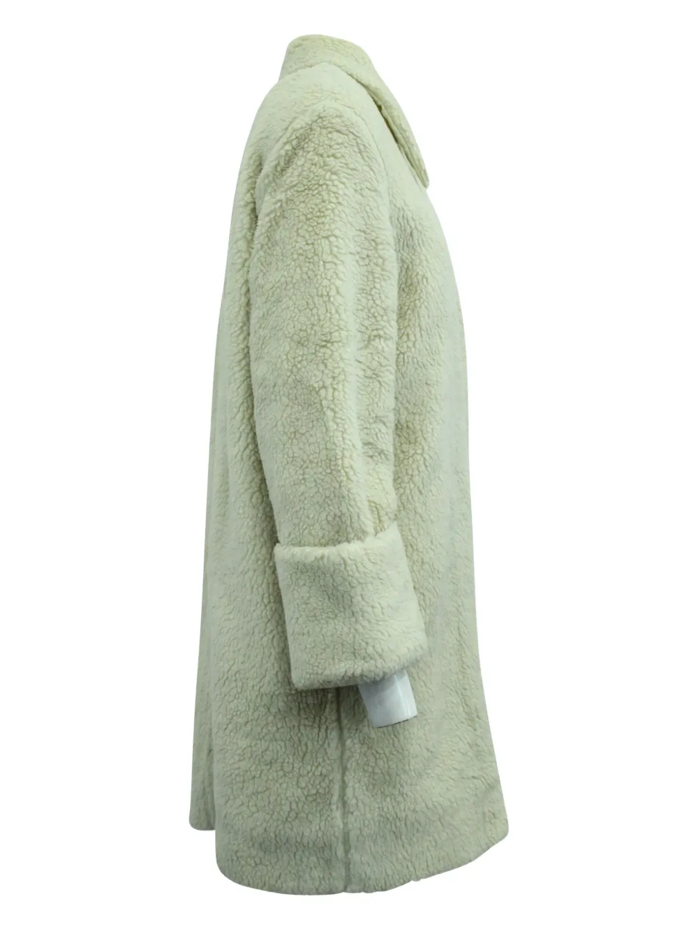 Pre-owned Mm6 Maison Margiela Faux-fur Coat In Neutral