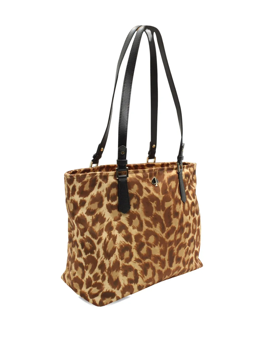 Pre-owned Kate Spade Taylor Leopard-print Tote Bag In Brown