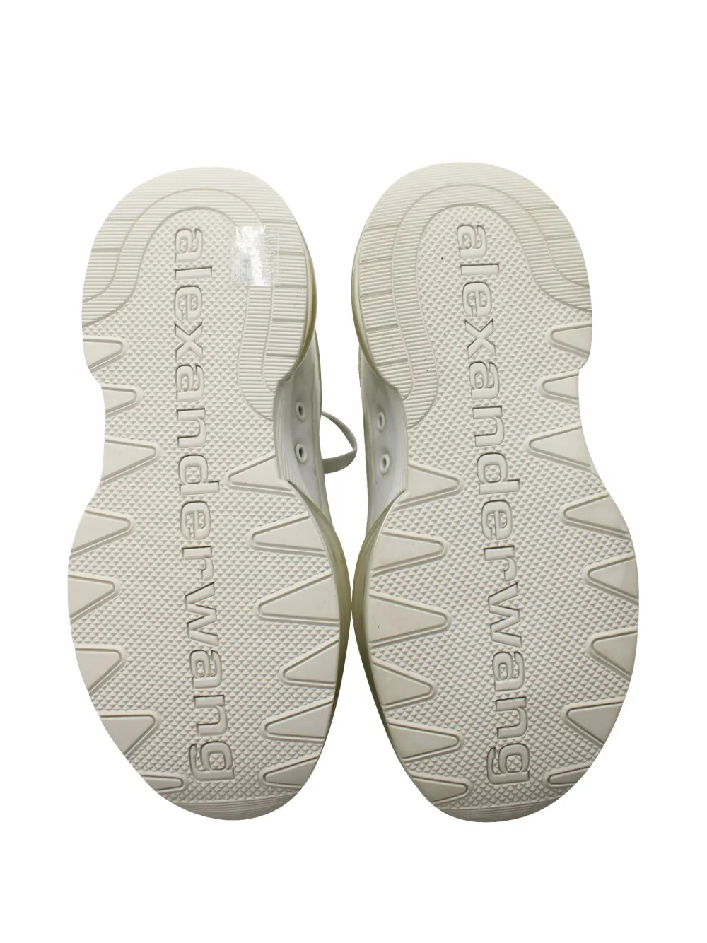 Pre-owned Alexander Wang Stadium Sneakers In White