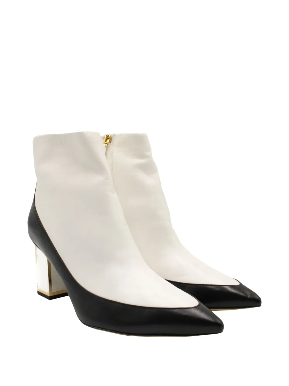 Pre-owned Diane Von Furstenberg Cainta Boots In White