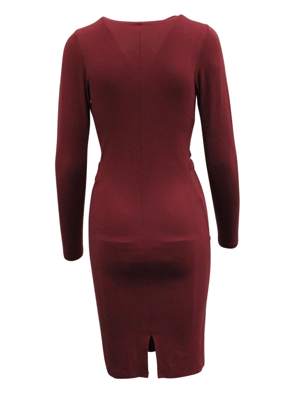 Pre-owned Iris & Ink Knot-detail Midi Dress In Red