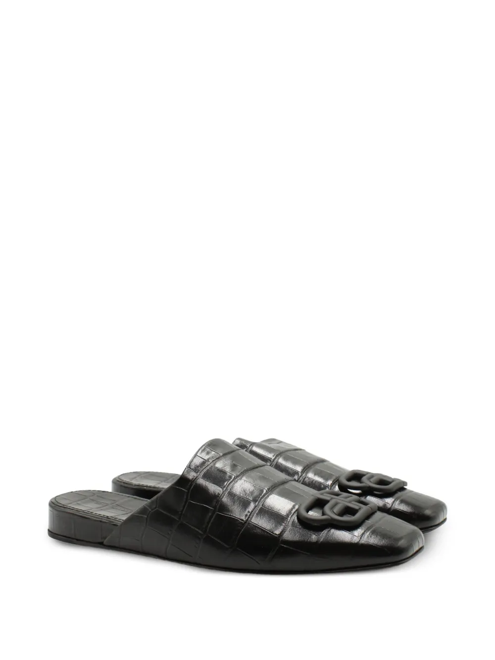 Balenciaga Pre-Owned Leren muiltjes - Zwart