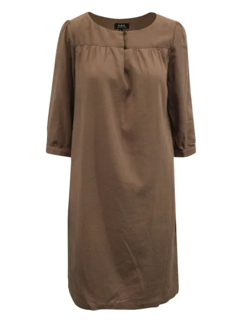A.P.C. belted cotton midi dress