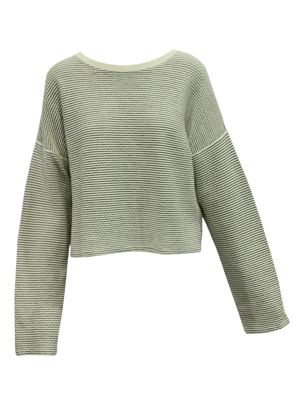 Pre-owned Theory Striped Sweater In White