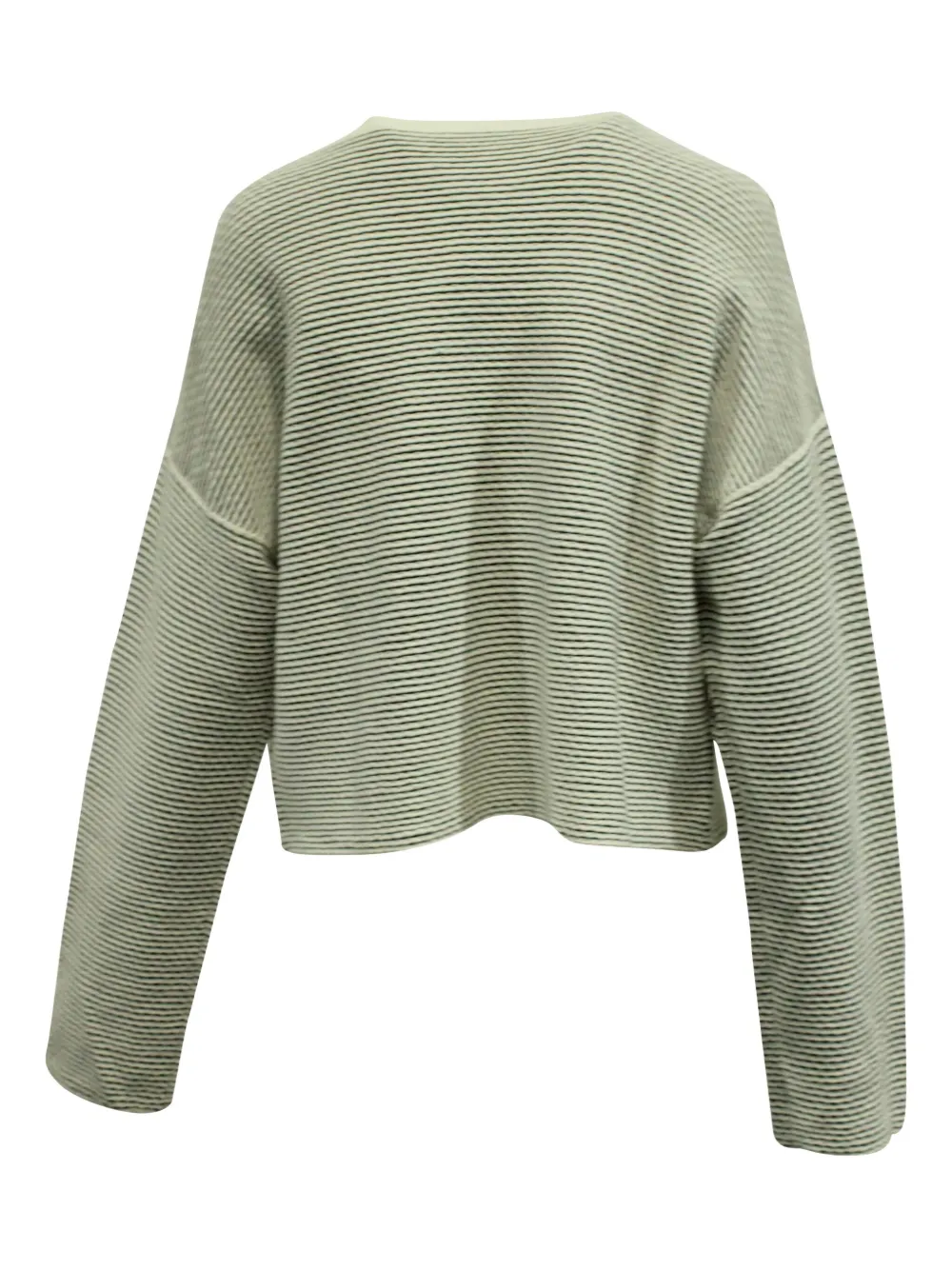 Pre-owned Theory Striped Sweater In White
